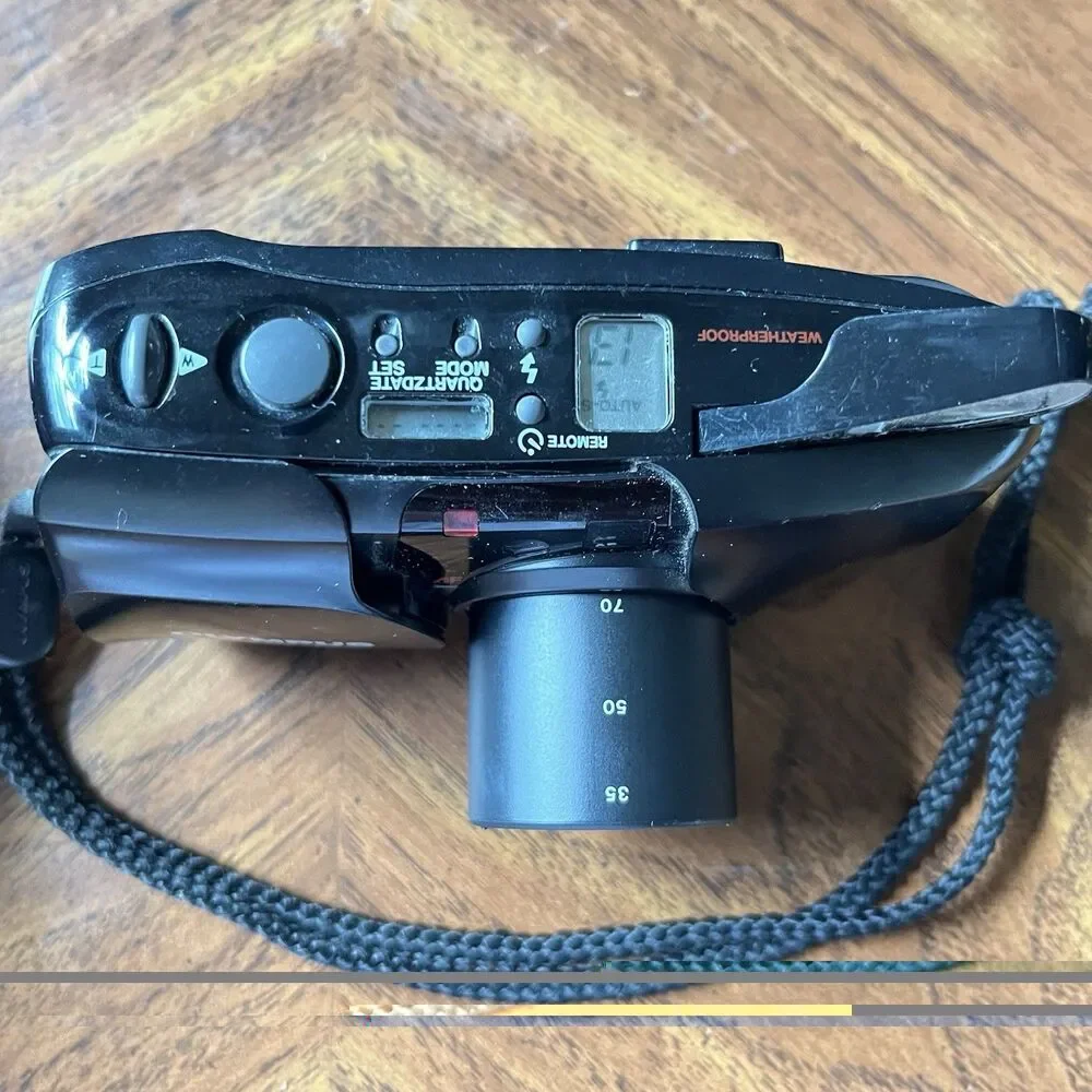 Olympus READ MJU Zoom 35mm Point & Shoot Film Camera, Black Tested